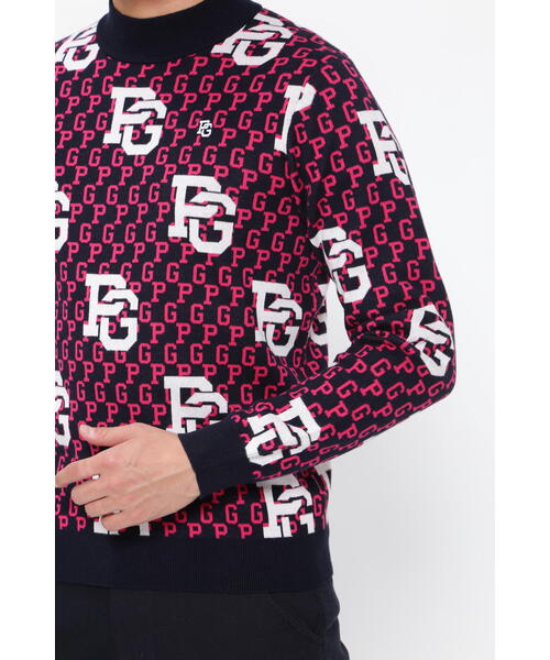 PEARLY GATES】カシミヤタッチ ハイネックニットプルオーバー＜PG