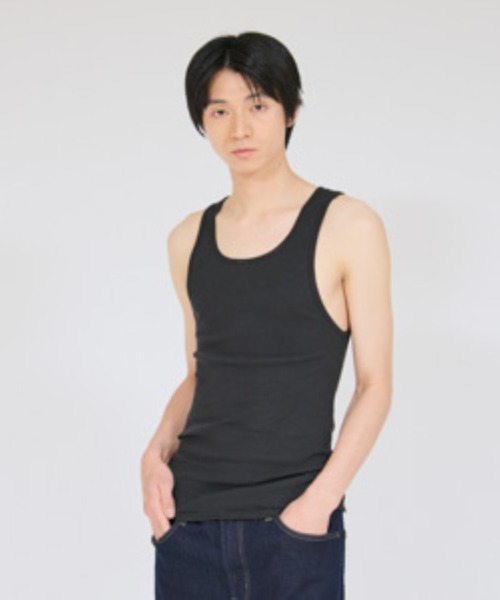 HANES(ヘインズ)の「【Hanes/ヘインズ】大きいサイズ【2枚組】タンクトップ(タンクトップ・メンズ・ブラック/ホワイト・XXX-LARGE/XX-LARGE)」の2枚目の写真