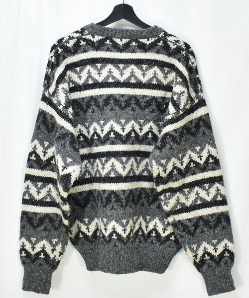 VINTAGE（ヴィンテージ）の「【ヴィンテージ古着】90's Peter England 総柄 ネップ デザインニット（ニット/セーター・メンズ・その他・X-LARGE）」の4枚目の写真