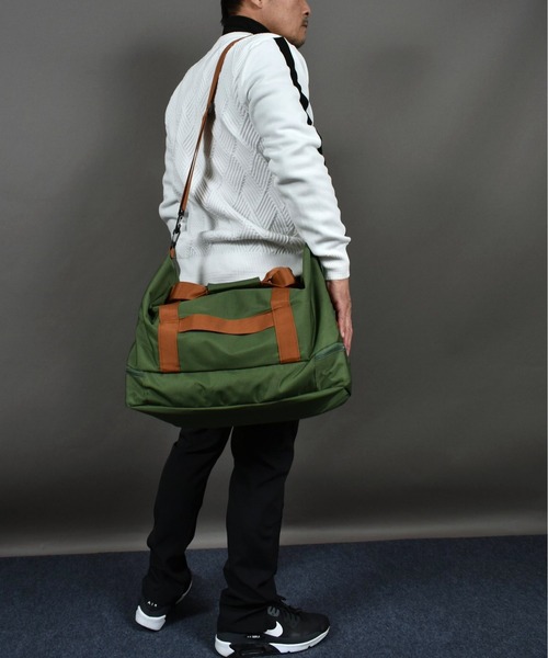 新品 オノフ ゴルフ ボストンバッグ シューズ収納ポケット付き 白/紫 Equipment for Lady, ONOFF