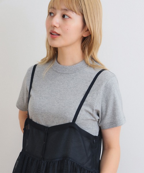 BEAMS BOY（ビームスボーイ）の「ボーイ ベーシック Tシャツ（Tシャツ/カットソー・レディース・ピンク/グリーン/オフホワイト/グレー/チャコールグレー/クリーム/ネイビー/ワイン/ブラウン・0/1/2）」の4枚目の写真