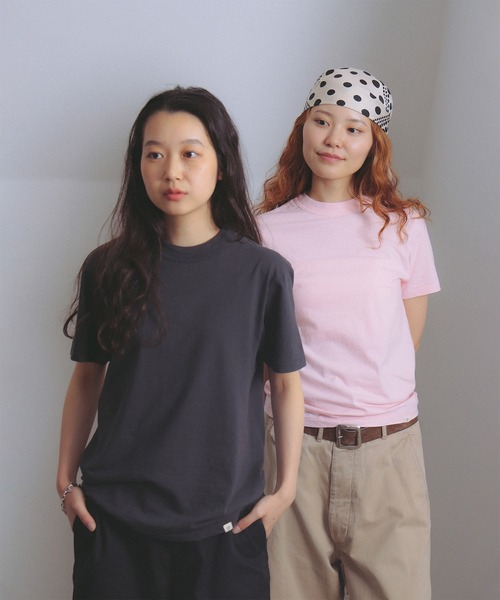 BEAMS BOY(ビームスボーイ)の「ボーイ ベーシック Tシャツ(Tシャツ/カットソー・レディース・ピンク/グリーン/オフホワイト/グレー/チャコールグレー/クリーム/ネイビー/ワイン/ブラウン/オリーブ/サックスブルー・0/1/2)」の3枚目の写真