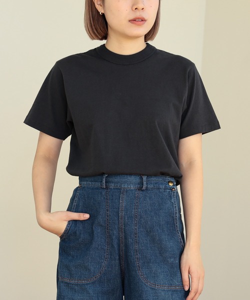 BEAMS BOY（ビームスボーイ）の「ボーイ ベーシック Tシャツ（Tシャツ/カットソー・レディース・ピンク/グリーン/オフホワイト/グレー/チャコールグレー/クリーム/ネイビー/ワイン/ブラウン・0/1/2）」の16枚目の写真