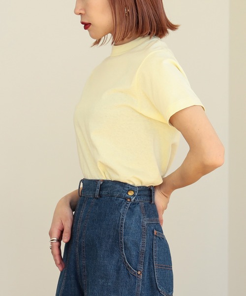 BEAMS BOY（ビームスボーイ）の「ボーイ ベーシック Tシャツ（Tシャツ/カットソー・レディース・ピンク/グリーン/オフホワイト/グレー/チャコールグレー/クリーム/ネイビー/ワイン/ブラウン・0/1/2）」の12枚目の写真