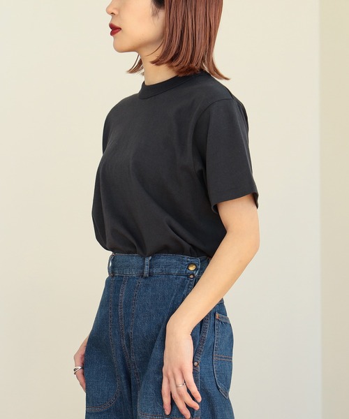 BEAMS BOY（ビームスボーイ）の「ボーイ ベーシック Tシャツ（Tシャツ/カットソー・レディース・ピンク/グリーン/オフホワイト/グレー/チャコールグレー/クリーム/ネイビー/ワイン/ブラウン・0/1/2）」の18枚目の写真