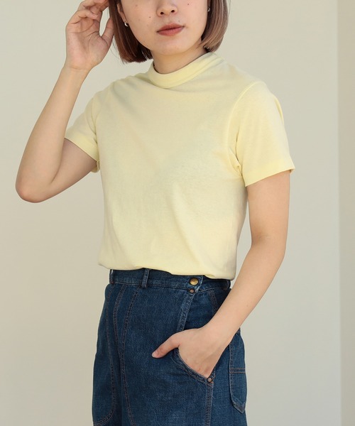 BEAMS BOY（ビームスボーイ）の「ボーイ ベーシック Tシャツ（Tシャツ/カットソー・レディース・ピンク/グリーン/オフホワイト/グレー/チャコールグレー/クリーム/ネイビー/ワイン/ブラウン・0/1/2）」の21枚目の写真