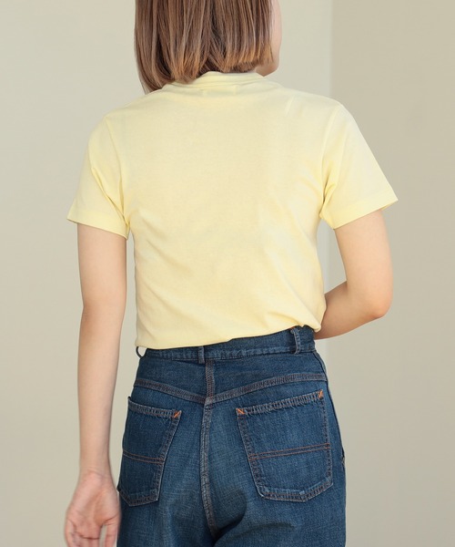 BEAMS BOY（ビームスボーイ）の「ボーイ ベーシック Tシャツ（Tシャツ/カットソー・レディース・ピンク/グリーン/オフホワイト/グレー/チャコールグレー/クリーム/ネイビー/ワイン/ブラウン・0/1/2）」の20枚目の写真