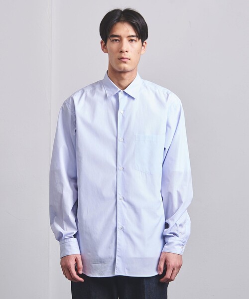 UNITED ARROWS（ユナイテッドアローズ）の「トーマスメイソン ミニチェック レギュラーカラーシャツ（シャツ/ブラウス・メンズ・ライトブルー・S/M/L/XL）」の4枚目の写真