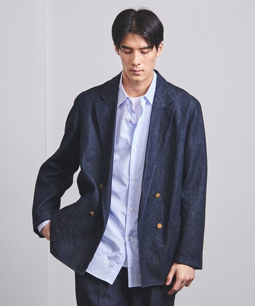 UNITED ARROWS（ユナイテッドアローズ）の「トーマスメイソン ミニチェック レギュラーカラーシャツ（シャツ/ブラウス・メンズ・ライトブルー・S/M/L/XL）」の5枚目の写真