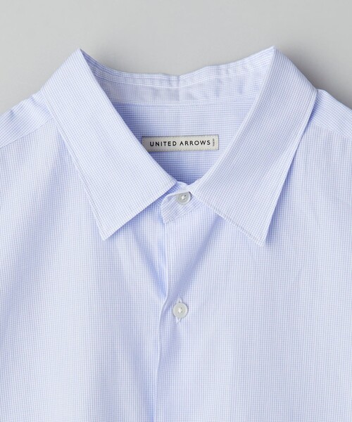 UNITED ARROWS（ユナイテッドアローズ）の「トーマスメイソン ミニチェック レギュラーカラーシャツ（シャツ/ブラウス・メンズ・ライトブルー・S/M/L/XL）」の10枚目の写真