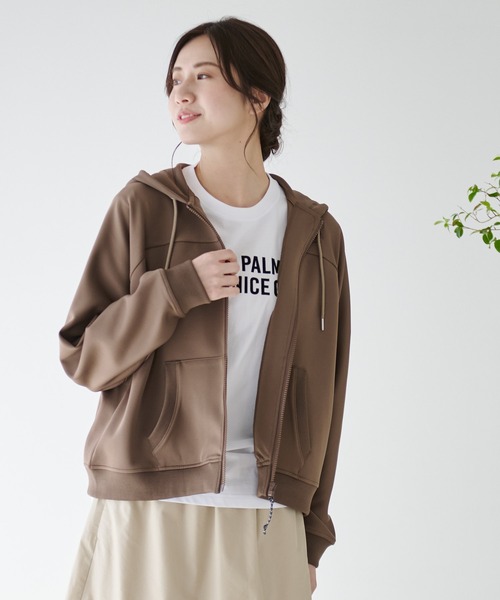 Arnold Palmer（アーノルドパーマー）の「ラグランスリーブ フルジップパーカー（パーカー・レディース・グレー/ブラウン/ブラック・S/M/L）」の3枚目の写真