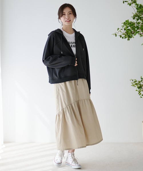 Arnold Palmer（アーノルドパーマー）の「ラグランスリーブ フルジップパーカー（パーカー・レディース・グレー/ブラウン/ブラック・S/M/L）」の14枚目の写真