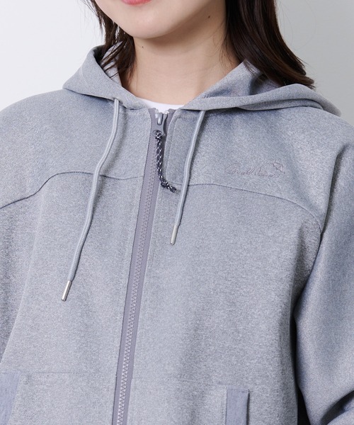 Arnold Palmer（アーノルドパーマー）の「ラグランスリーブ フルジップパーカー（パーカー・レディース・グレー/ブラウン/ブラック・S/M/L）」の5枚目の写真