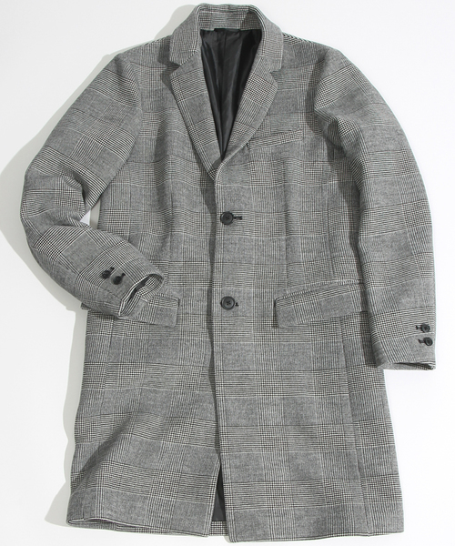 WEGO（ウィゴー）の「WEGO/2ボタンチェスターコート（チェスターコート・メンズ・グレー系その他/ミックスグレー/杢グレー/グレー/オフホワイト/ブラック/カーキ/ネイビー/キャメル/その他1・SMALL/MEDIUM/LARGE）」の16枚目の写真