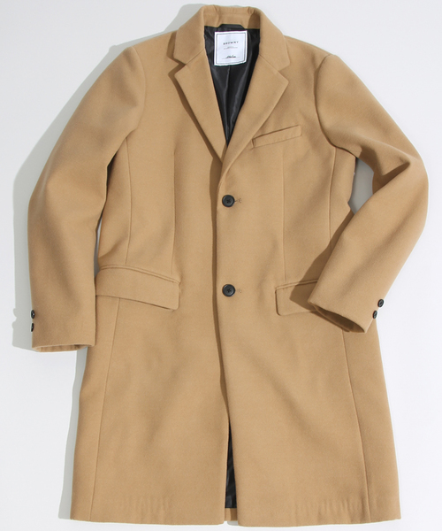 WEGO（ウィゴー）の「WEGO/2ボタンチェスターコート（チェスターコート・メンズ・グレー系その他/ミックスグレー/杢グレー/グレー/オフホワイト/ブラック/カーキ/ネイビー/キャメル/その他1・SMALL/MEDIUM/LARGE）」の12枚目の写真