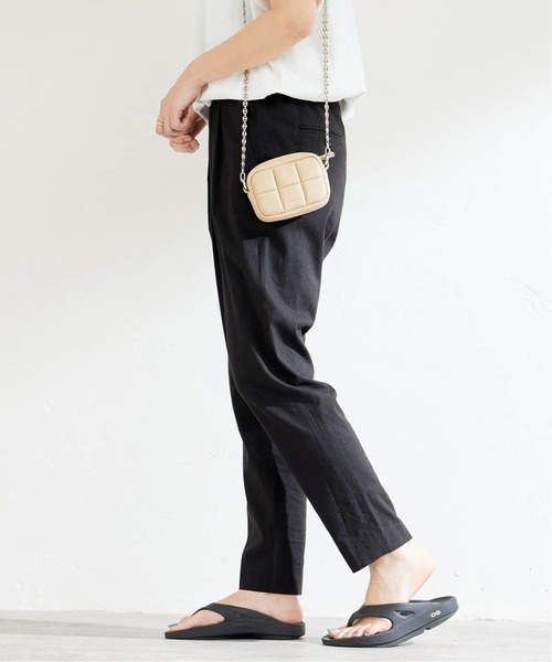 JOURNAL STANDARD（ジャーナルスタンダード）の「ウォッシャブルコットンリネンVISパンツ（その他パンツ・レディース・オートミール/ダークブルー/レッド/ブラック・34/36/38/40）」の22枚目の写真