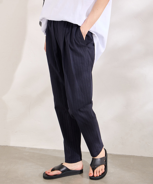 JOURNAL STANDARD（ジャーナルスタンダード）の「ウォッシャブルコットンリネンVISパンツ（その他パンツ・レディース・オートミール/ダークブルー/レッド/ブラック・34/36/38/40）」の5枚目の写真