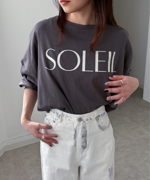 EPIMI E'PIMMY（エピミエピミー）の「シアースラブロゴTシャツ（Tシャツ/カットソー・レディース・ホワイト/グレー/オフホワイト/シルバーグレー・MEDIUM）」の4枚目の写真