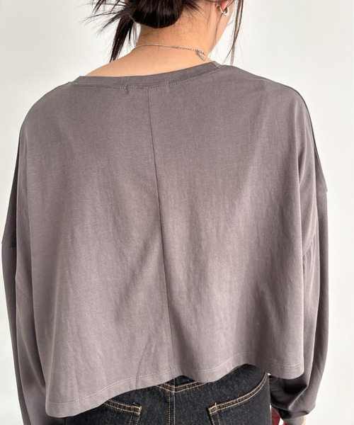 EPIMI E'PIMMY（エピミエピミー）の「シアースラブロゴTシャツ（Tシャツ/カットソー・レディース・ホワイト/グレー/オフホワイト/シルバーグレー・MEDIUM）」の17枚目の写真