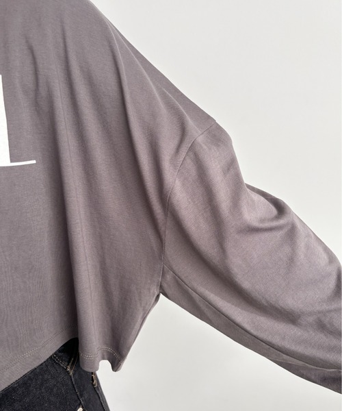 EPIMI E'PIMMY（エピミエピミー）の「シアースラブロゴTシャツ（Tシャツ/カットソー・レディース・ホワイト/グレー/オフホワイト/シルバーグレー・MEDIUM）」の14枚目の写真