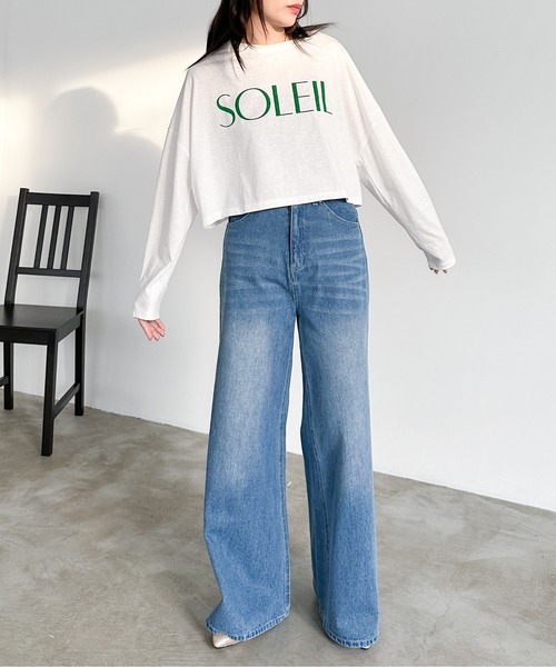 EPIMI E'PIMMY（エピミエピミー）の「シアースラブロゴTシャツ（Tシャツ/カットソー・レディース・ホワイト/グレー/オフホワイト/シルバーグレー・MEDIUM）」の20枚目の写真