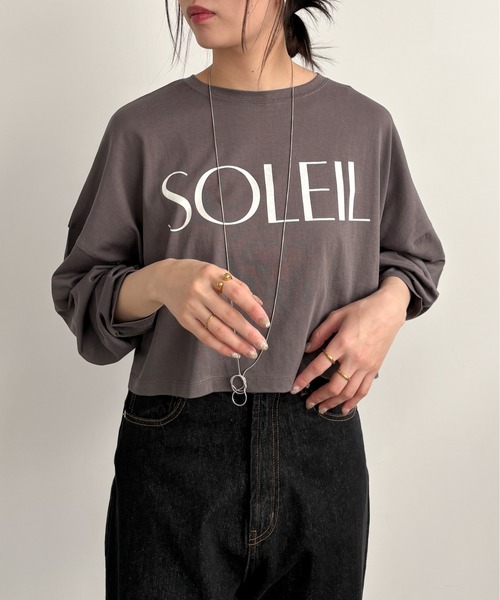 EPIMI E'PIMMY（エピミエピミー）の「シアースラブロゴTシャツ（Tシャツ/カットソー・レディース・ホワイト/グレー/オフホワイト/シルバーグレー・MEDIUM）」の8枚目の写真