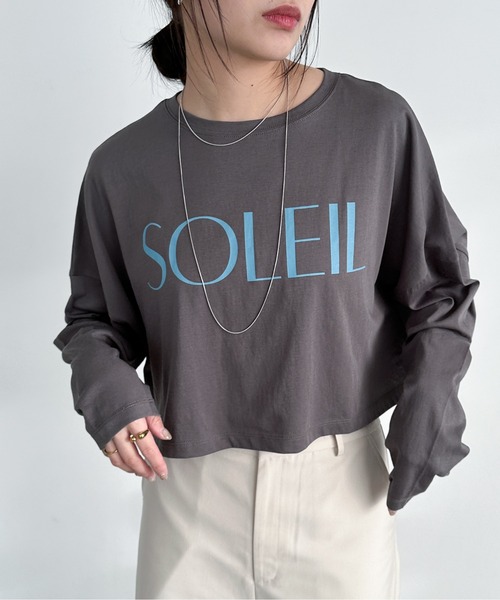 EPIMI E'PIMMY（エピミエピミー）の「シアースラブロゴTシャツ（Tシャツ/カットソー・レディース・ホワイト/グレー/オフホワイト/シルバーグレー・MEDIUM）」の21枚目の写真