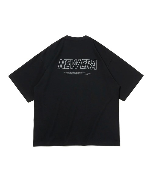 NEW ERA（ニューエラ）の「NEW ERA/ニューエラ Tシャツ 半袖 オーバーサイズ バックプリント 吸汗速乾 シンプル 14121973/14306819（Tシャツ/カットソー・メンズ・ブラック/ホワイト・M/L/XL/2XL）」の13枚目の写真