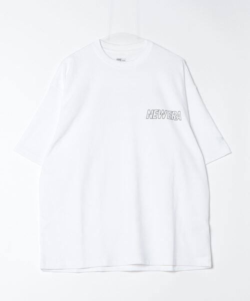 NEW ERA（ニューエラ）の「NEW ERA/ニューエラ Tシャツ 半袖 オーバーサイズ バックプリント 吸汗速乾 シンプル 14121973/14306819（Tシャツ/カットソー・メンズ・ブラック/ホワイト・M/L/XL/2XL）」の17枚目の写真