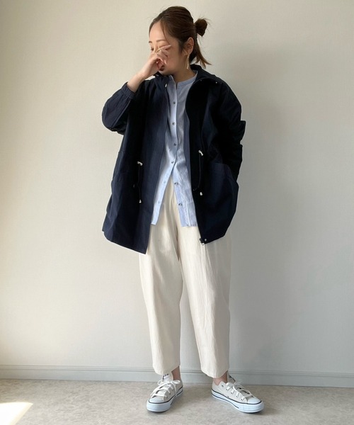 LBC(エルビーシー)の「コットンゆるテーパードパンツ(その他パンツ・レディース・オフホワイト/ブルー/ブラック/ベージュ・M/L)」の21枚目の写真