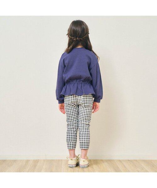 apres les cours（アプレレクール）の「無地・花柄ドロストTシャツ_一部WEB限定カラー（Tシャツ/カットソー・キッズ・ブラック/その他3/ミント/アイボリー/ピンク/ネイビー/ライトインディゴブルー・120/130/140/90/100/110/80）」の11枚目の写真