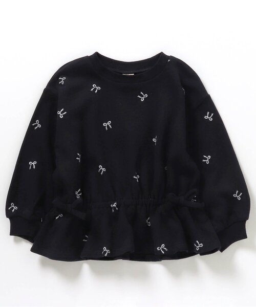 apres les cours（アプレレクール）の「無地・花柄ドロストTシャツ_一部WEB限定カラー（Tシャツ/カットソー・キッズ・ブラック/その他3/ミント/アイボリー/ピンク/ネイビー/ライトインディゴブルー・120/130/140/90/100/110/80）」の18枚目の写真