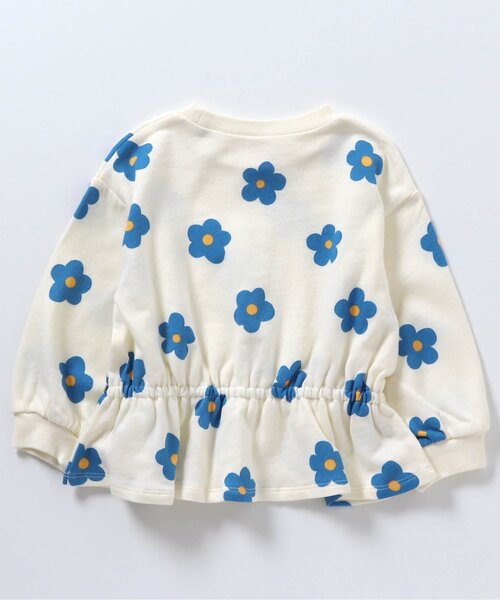 apres les cours（アプレレクール）の「無地・花柄ドロストTシャツ_一部WEB限定カラー（Tシャツ/カットソー・キッズ・ブラック/その他3/ミント/アイボリー/ピンク/ネイビー/ライトインディゴブルー・120/130/140/90/100/110/80）」の19枚目の写真