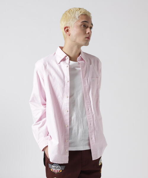 AVIREX（アヴィレックス）の「《DAILY/デイリー》BASIC OXFORD LONG SLEEVE B.D. SHIRT / 長袖 ベーシック オックスフォードシャツ / AVIREX / アヴィレック（シャツ/ブラウス・メンズ・ピンク/ブルー系その他3/ホワイト・2XL/XL/L/M）」の21枚目の写真