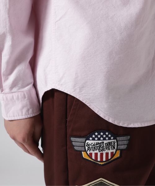 AVIREX（アヴィレックス）の「《DAILY/デイリー》BASIC OXFORD LONG SLEEVE B.D. SHIRT / 長袖 ベーシック オックスフォードシャツ / AVIREX / アヴィレック（シャツ/ブラウス・メンズ・ピンク/ブルー系その他3/ホワイト・2XL/XL/L/M）」の7枚目の写真