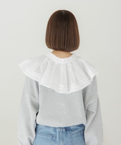 flower(フラワー)の「ハピネスイーエムビースウェット(スウェット・レディース・アイボリー/グレー・FREE)」の21枚目の写真