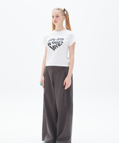 LUVISTRUE(ラヴイズトゥルー)の「PY LUV TEE(Tシャツ/カットソー・レディース・ホワイト/ブラック・FREE)」の11枚目の写真