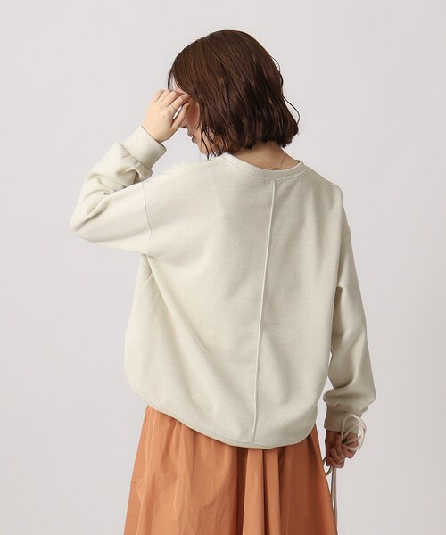 DRESKIP（ドレスキップ）の「◆【体型カバー】女性らしい雰囲気に ラメ裏毛コクーントップス（Tシャツ/カットソー・レディース・ブラック/グレー/アイボリー/ピンク系・02/03/04）」の18枚目の写真