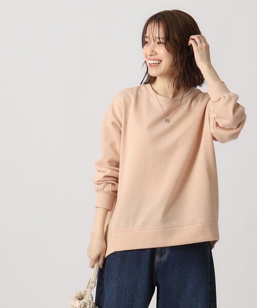 DRESKIP（ドレスキップ）の「◆【体型カバー】女性らしい雰囲気に ラメ裏毛コクーントップス（Tシャツ/カットソー・レディース・ブラック/グレー/アイボリー/ピンク系・02/03/04）」の11枚目の写真