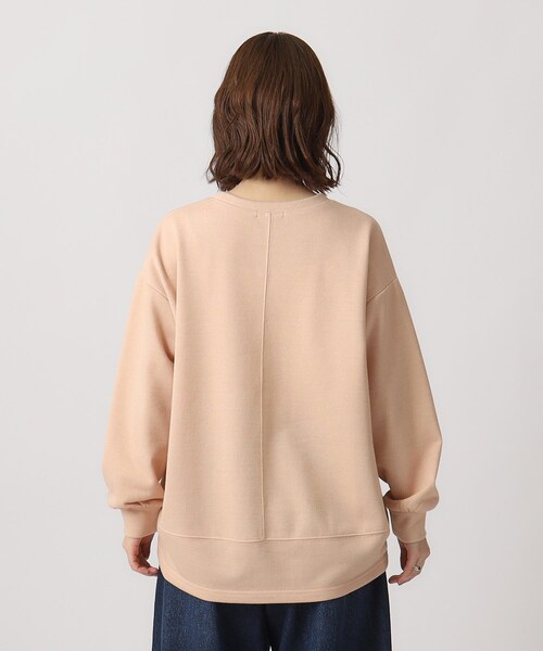 DRESKIP（ドレスキップ）の「◆【体型カバー】女性らしい雰囲気に ラメ裏毛コクーントップス（Tシャツ/カットソー・レディース・ブラック/グレー/アイボリー/ピンク系・02/03/04）」の5枚目の写真