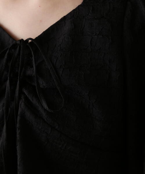 FREE'S MART（フリーズマート）の「フロントリボンシャーリングブラウス（シャツ/ブラウス・レディース・オレンジ/ブラック/ホワイト・FREE）」の4枚目の写真