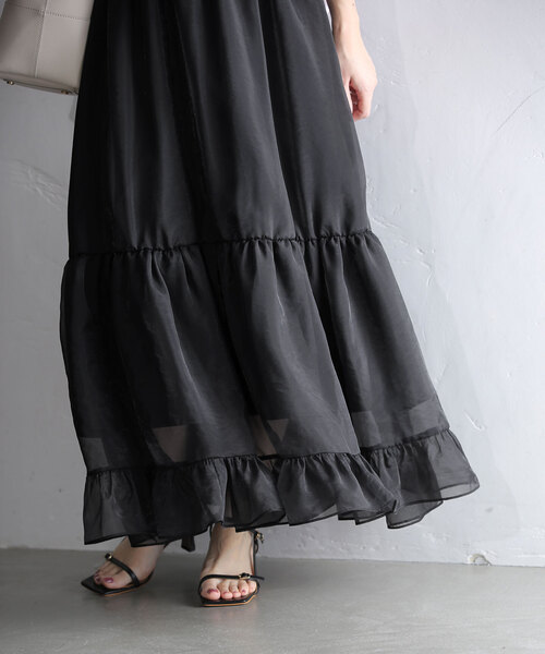 セール】シアーフレアティアードスカート（スカート）｜La TOTALITE  