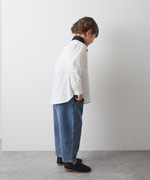 riziere（リジェール）の「ストーンウォッシュテーパードデニムパンツ（デニムパンツ・キッズ・ブルー・90/100/110/120/130/140/150）」の4枚目の写真