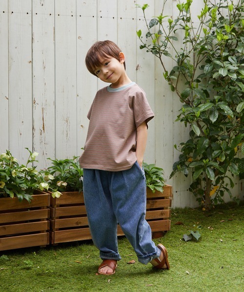 riziere（リジェール）の「ストーンウォッシュテーパードデニムパンツ（デニムパンツ・キッズ・ブルー・90/100/110/120/130/140/150）」の14枚目の写真