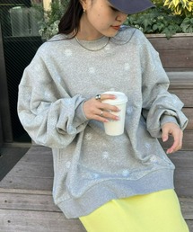 HELLO.SANFRANCISCO | ≪新色追加≫【HELLO.SANFRANCISCO】マーガレット刺繍オーバースウェット(スウェット)
