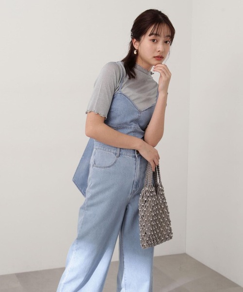 PROPORTION BODY DRESSING(プロポーションボディドレッシング)の「ボトルネックラメシアーインナー / 1214160401(Tシャツ/カットソー・レディース・グレー/シルバー・FREE)」の12枚目の写真