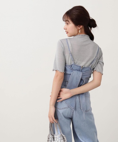 PROPORTION BODY DRESSING(プロポーションボディドレッシング)の「ボトルネックラメシアーインナー / 1214160401(Tシャツ/カットソー・レディース・グレー/シルバー・FREE)」の13枚目の写真