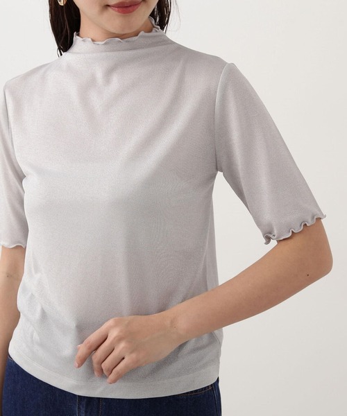 PROPORTION BODY DRESSING(プロポーションボディドレッシング)の「ボトルネックラメシアーインナー / 1214160401(Tシャツ/カットソー・レディース・グレー/シルバー・FREE)」の7枚目の写真
