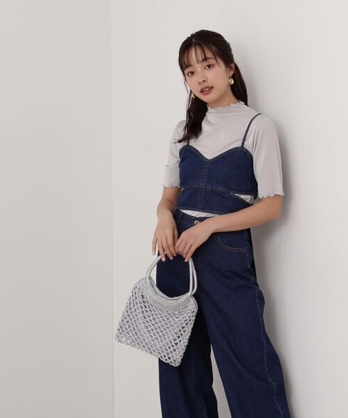 PROPORTION BODY DRESSING(プロポーションボディドレッシング)の「ボトルネックラメシアーインナー / 1214160401(Tシャツ/カットソー・レディース・グレー/シルバー・FREE)」の3枚目の写真