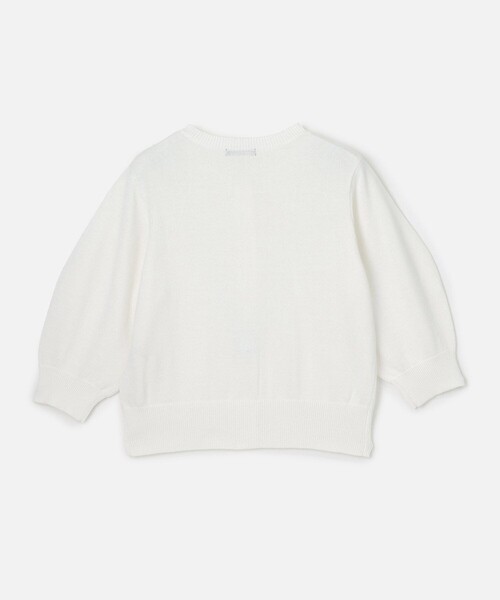 allureville（アルアバイル）の「ギマコットンハーフパフスリーブカーディガン（カーディガン/ボレロ・レディース・オフホワイト/オレンジ系その他/ブラック・2）」の20枚目の写真